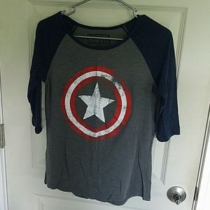 Marvel Captain America Baseball Tee